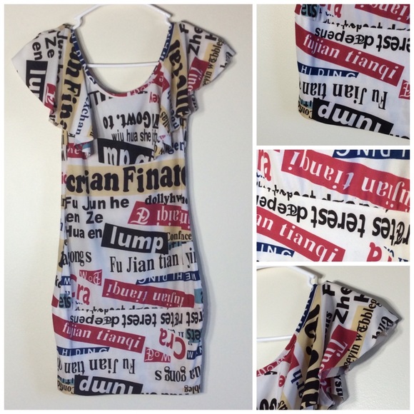 🍒 DRESS MINI RUFFLE CHIC TRENDY SMALL RETRO PETITE LITTLE TEEN RETRO NAME GENZ - Picture 9 of 10